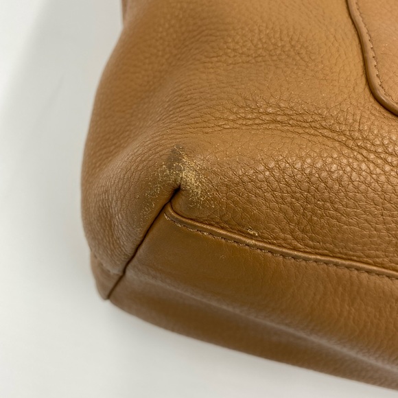 Tory Burch Meyer Plaque Tan Tote - Picture 8 of 9